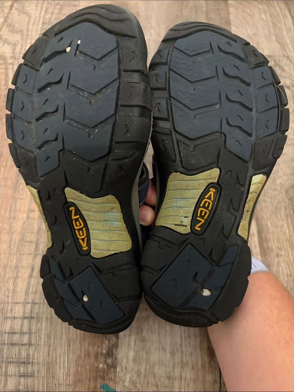 Keen Men's Navy and Yellow Outdoor Sport Sandals